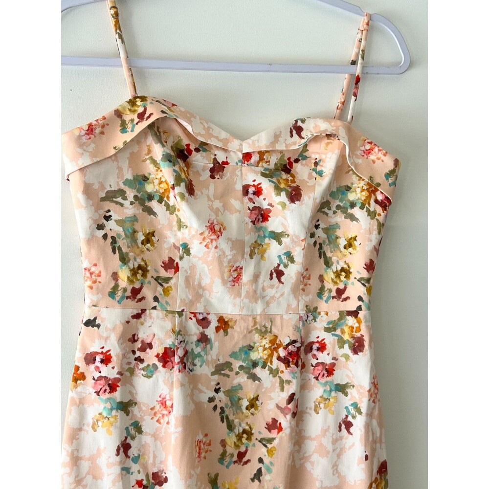 Black Halo Dress Women's Size 4 Clover Sheath Dress Peachy Floral New - Picture 6 of 15